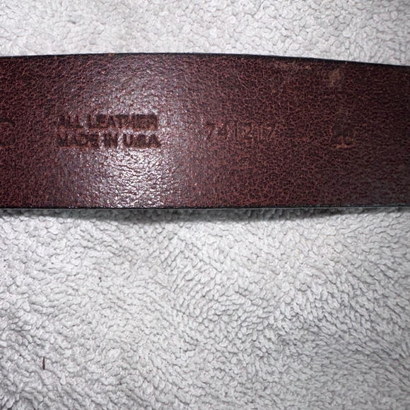 Women’s Size 28 Banana Republic All Leather Silver Buckle Brown Belt USA 741217 - Picture 5 of 9